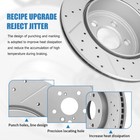 Front Drilled Rotors Ceramic Brake Pads For Lexus Gs300 Gs350 Gs450h Is300 Is350