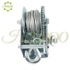 Hand Winch 600 Lbs Heavy Duty Steel Cable Crank Gear Winch Atv Boat Trailer