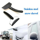 2 Pcs Car Snow Shovel Ice Scraper Tool Windshield Defrost Cleaner Auto Accessory