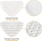4 Pack Replacement Pads For Bissell Poweredge And Powerforce Lift-off Steam Mop