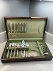 Vintage 1847 Rogers Bros Silverplate 43 Pc Flatware Set Service For 7 W  Case