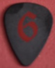 Motley Crue Nikki Sixx 6 Vintage Guitar Pick Crue Fest 2 Tour Worldwide Shipping