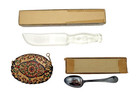 1939-1940 New York Worlds Fair Souvenir Collectibles Lot  3  Glass Knife Ob Etc