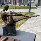 Bronze Sculpture Statue Woman Dancer Nude Marble Art Deco Rare Figure Ballet