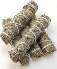 3 Pk Blue Sage Smudge 4 Inch Stick For Smudging  House Cleansing - Free Ship  