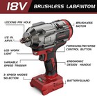 Cordless Impact Wrench 1 2 Inch For Milwaukee 18v Battery  900ft-lbs 1200n m  Hi