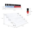 Nail Polish Organizer  5 Layers Acrylic Display Rack  Cosmetics Storage  Unisex