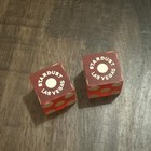 Stardust Casino Dice Pair Las Vegas Matching  7893 Red Craps Dice Free Shipping 