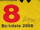 Phil Mickelson Autographed Pga The Open Championship Golf Pin Flag   Scc Coa 