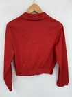 Vintage 1950s H Bar C Ranchwear Women   s Western Jacket Studded Red Size 8 Usa
