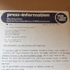 Vtg 1986 Oerlikon-buhrle Canadian Gov t Adats Missile System Press Release Photo