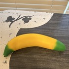 Banana Shaped Squishy Squeeze Toy Stress Reliever  Yellow   Green