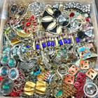 Big Jewelry Lot Treasure Box Over 3 Lbs Vintage Old   New Junk   Good Mixed In