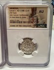 Pair Of Levon I Silver Tram Knights Templar Crusades Armenia 1198-1219ad Ngc Au
