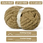 10 Pack Of Jumbo Chunky Yarn For Hand Knitting 10  Super Bulky  10 Khaki