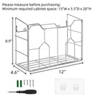 Kitchen Wrap Organizer Rack Wall Mount Cabinet Door Organizer Storage Wall Ra   