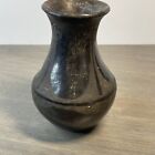 Vintage antique Native American Black Vase Unsigned Martinez  5 75  Tall