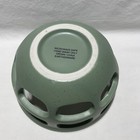 Bowl Decorative Green Earthenware Cut Out Design Openings 6    Diameter
