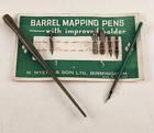 Barrel Fountain Mapping Pen Tips On Original Card Includes 2 Pen Handles Vintage