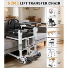 Lift Transfer Chair  Patient Lift Wheelchair  Hydraulic Lift Chair With Table