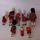 British scottish Sleepy Eyes royal Guard Vintage Lot Of 8 Collectible Dolls