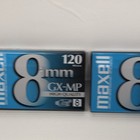 2 Maxell 8mm Gx-mp High Quality 120 Camcorder Video Cassette Tapes New Sealed