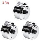 3pcs Hand Tally Counter  Handheld 4 Digit Lap Counter  Manual Mechanical Clicker