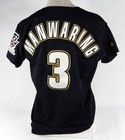 1996 Houston Astros Kirt Manwaring  3 Game Used Black Jersey 35th Patch 46 1