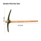 Forged Pick Axe With Non-slip Handle For Gardening Camping Digging Green
