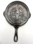 Griswold  4 Large Logo  702  Silver Cast Iron Skillet Erie Pa  Usa Sits Flat