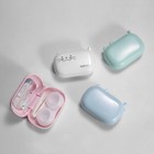 4 Pack Cute Cat Contact Lens Case Travel Kit Storage Box Mirror Tweezers Remover
