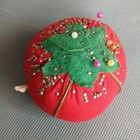 Vintage Tomato Pin Cushion Sewing Stick Pins 