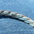 Vintage Braided 925 Silver Bangle Made In Mexico 9 Inches