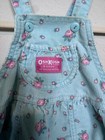 90   s Vintage Oshkosh B gosh Blue Floral Corduroy Overall 18m Sleeveless Button