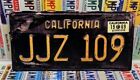 Steve Mcqueen Bullitt 1968 Ford Mustang Gt California Jjz 109 License Plate