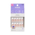 Kiss Core Press On Nails  Nail Glue  32 Nails  Square Shape  Long Size