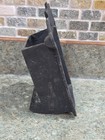 Antique Cast Iron Match Safe Holder Box Wall Mount Ornate Black Vintage