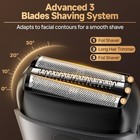 Ynolizm Ms-9703c Electric Foil Shaver 3 Floating Blades Ipx7 Waterproof