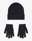 Nike Black white Kid s Unisex Futura Beanie glove Set  9a2961-023  Size 8 20 Nwt