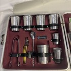 Vintage Trav-l-bar Executair 737 Travel Portable Bar  missing Some Items 