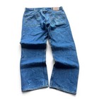 Levi s Men s Blue Denim Straight Leg Jeans Regular Fit Mid Rise Button Fly