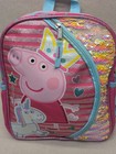 Peppa Pig 12  Backpack Kids Character School Bag - Toddler Mini Backpack Sequins
