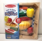 Melissa   Doug Cut   Slice Wooden Play Food 22 Pieces Age 3 