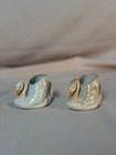 Vintage White Ceramic Haegar Swan Bird Figurines Decorative Set Of 2