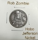 Hobo Rob Zombie Horns Rock On Made From A Real Jefferson Nickel