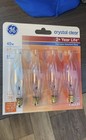 24 Bulbsge 40 Watt Crystal Clear Bent Tip Ca-type Light Bulbs W candelabra Base 
