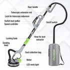Workpro Drywall Sander  720w Electric Sander With Vacuum  7 Variable Speed New