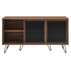Modway Nomad Modern Style Wood Grain Laminate Sideboard In Walnut