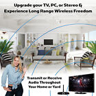 Bluetooth Transmitter Long Range Extender Tv Headphones Home Stereo Speakers