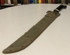 Mtb-true Temper Tt-18 1942 Usa Military Machete W  Us Bm Co 1942 Canvas Scabbard